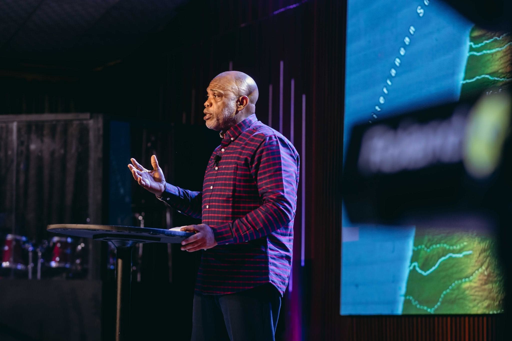 Pastor preaching